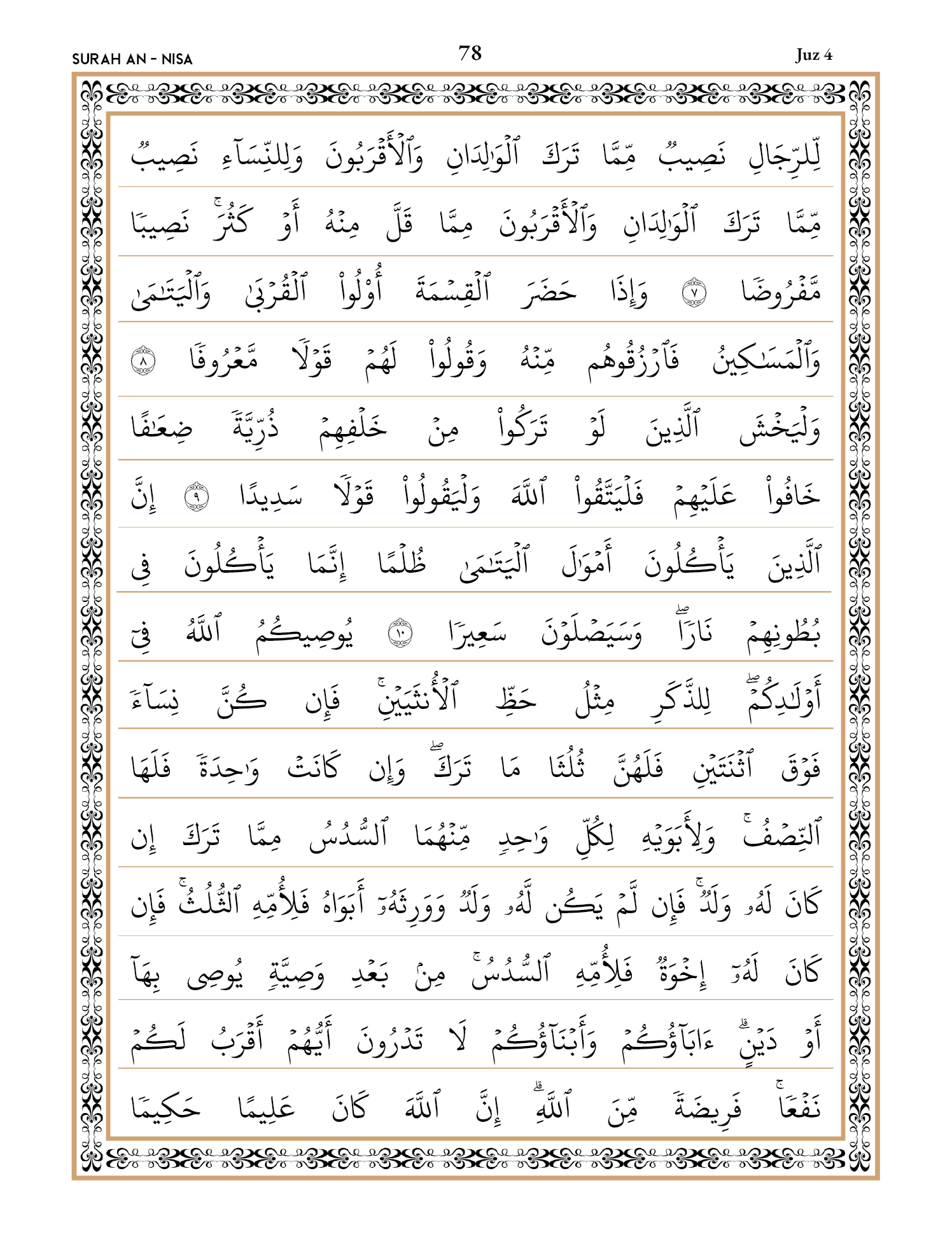 Quran Page 78